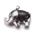 Miniatyrbild 1 av 2: unik agat ädelsten elefant hänge 1 st