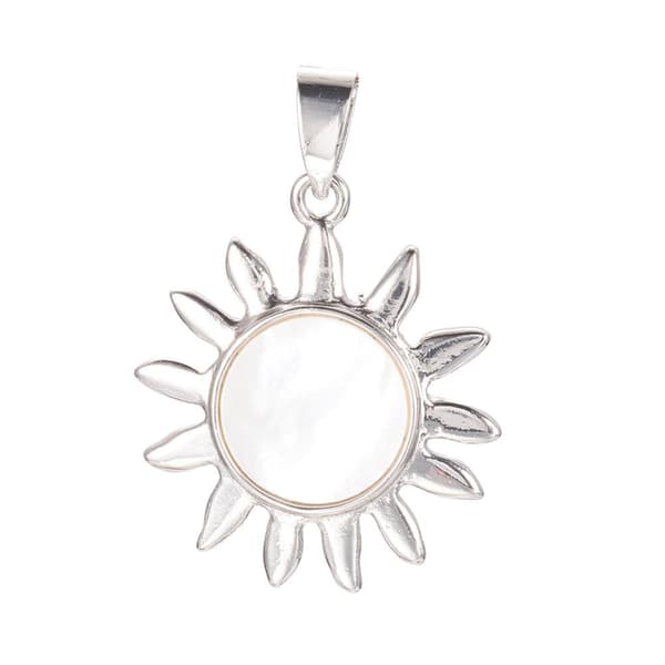 1 söt shell pearl hänge stor sol