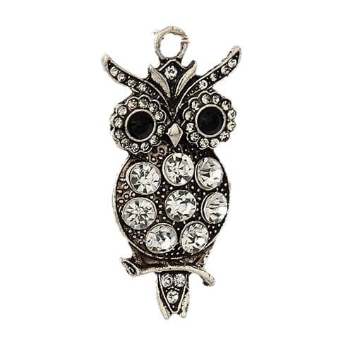 2 söta ugglor bling stora strass