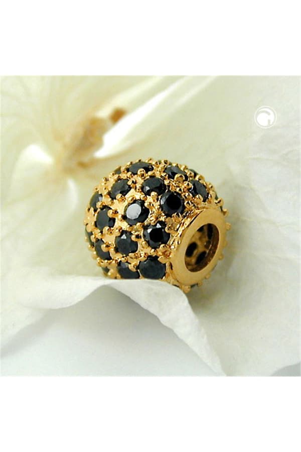 Pendant Ball With Zirconia 3 Micron Gold-Plated - GL30239