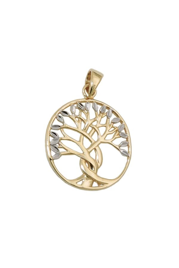 Pendant 17x16mm Tree Of Life Bicolor 9k Gold - GL431421