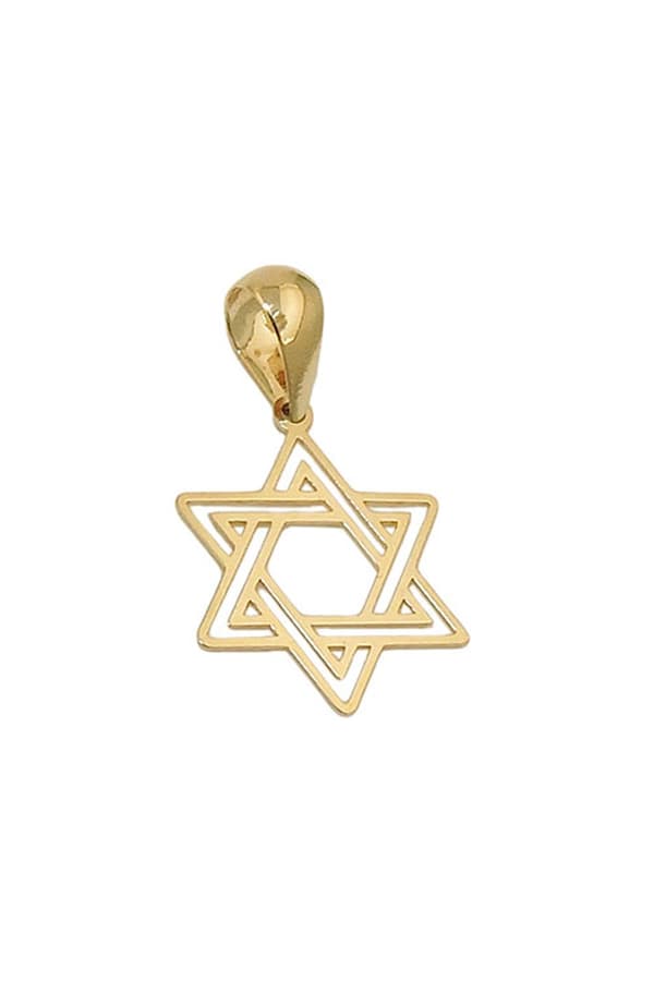 Pendant Jewish Star 9k Gold - GL431460