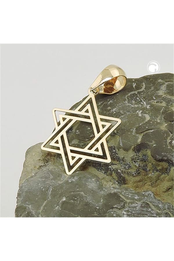 Pendant Jewish Star 9k Gold - GL431460