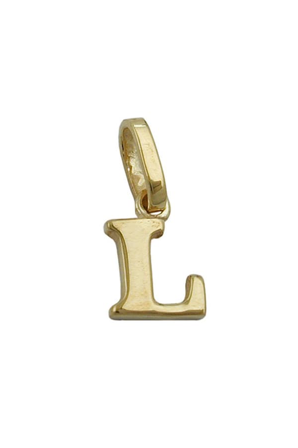 Pendant 7x5mm Initiale L Shiny 9k Gold - GL430861