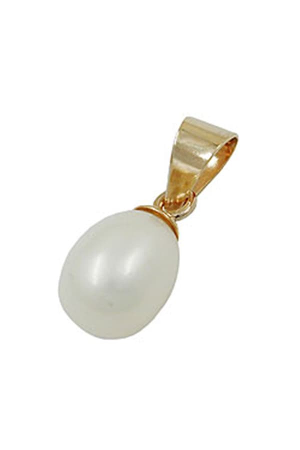 Pendant Ca. 9x7mm Freshwater Cultured Pearl Oval 9kt Gold - GL430550