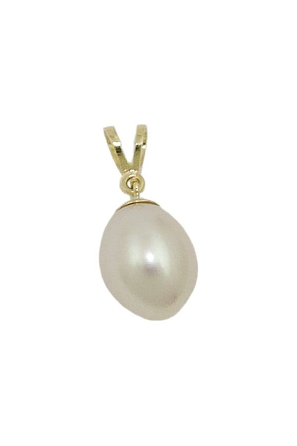 Pendant Approx 10x8,5mm Freshwater Cultured Pearl Oval 9k Gold - GL430084