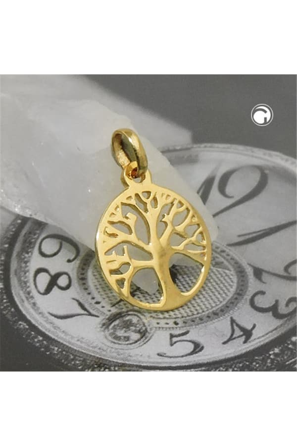 Pendant Tree Of Life Polished 9k Gold - GL431473