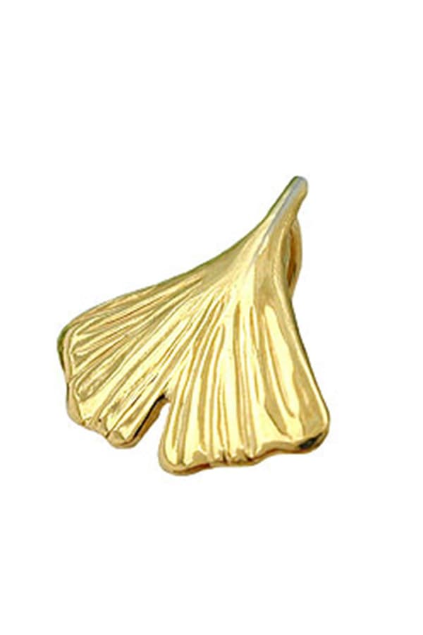 Pendant Ginkgo Leaf 12mm 9k Gold - GL431490