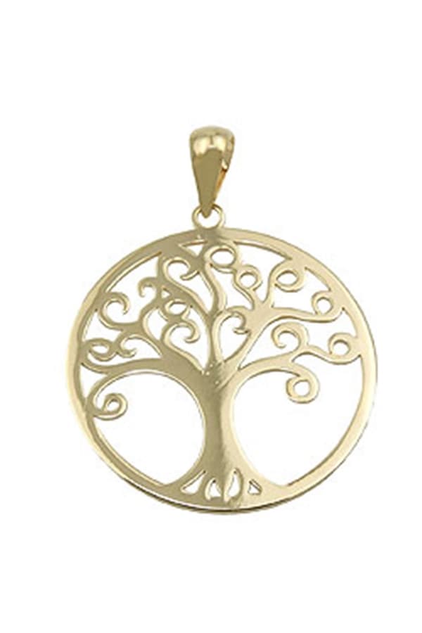 Pendant Tree Of Life Polished 9k Gold - GL431495