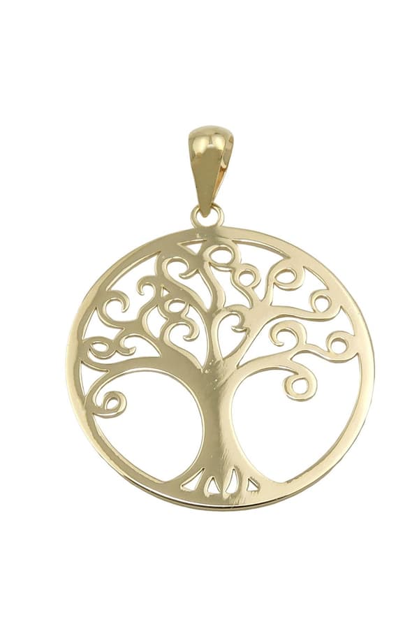 Pendant Tree Of Life Polished 9k Gold - GL431495