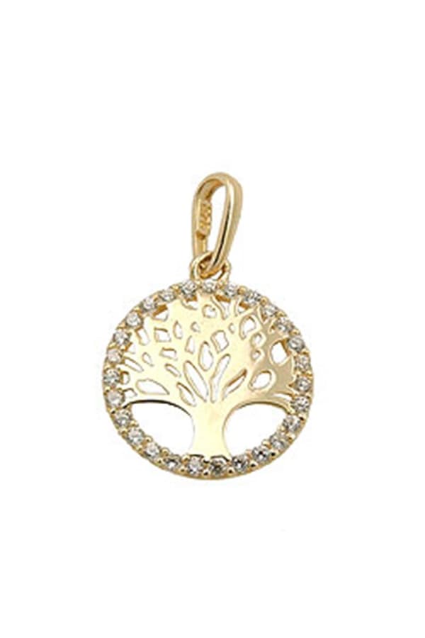 Pendant Tree Of Life Polished 9k Gold - GL431496