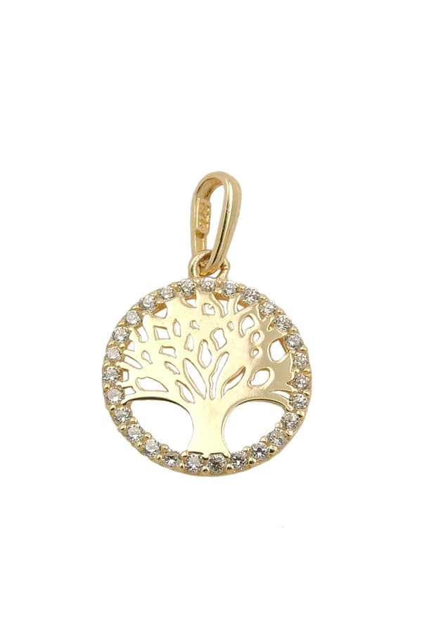 Pendant Tree Of Life Polished 9k Gold - GL431496