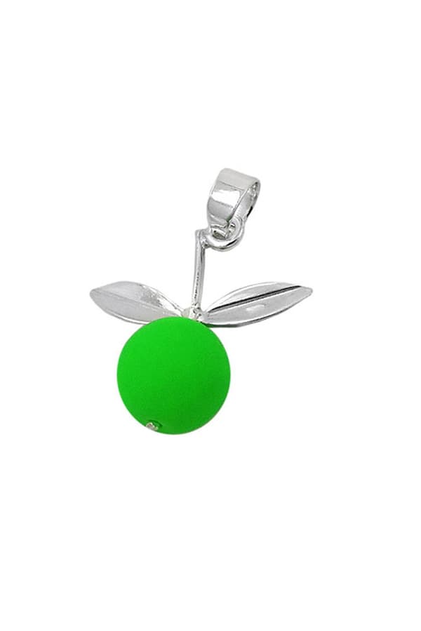 Pendant Apple Lime Green Silver 925 - GL93548