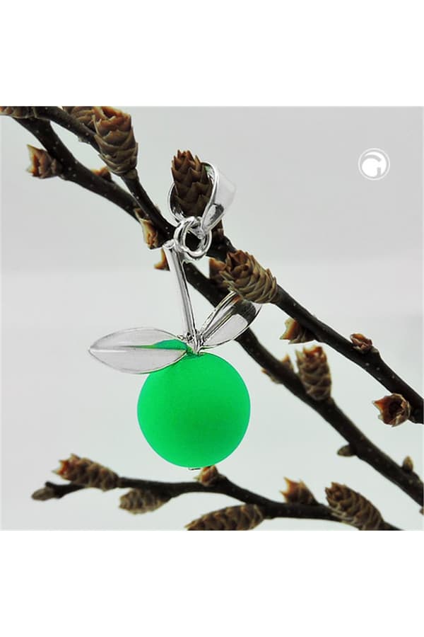 Pendant Apple Lime Green Silver 925 - GL93548