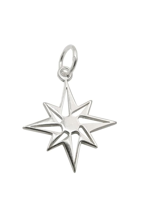 Pendant Star Compass Windrose Silver 925 - GL93932