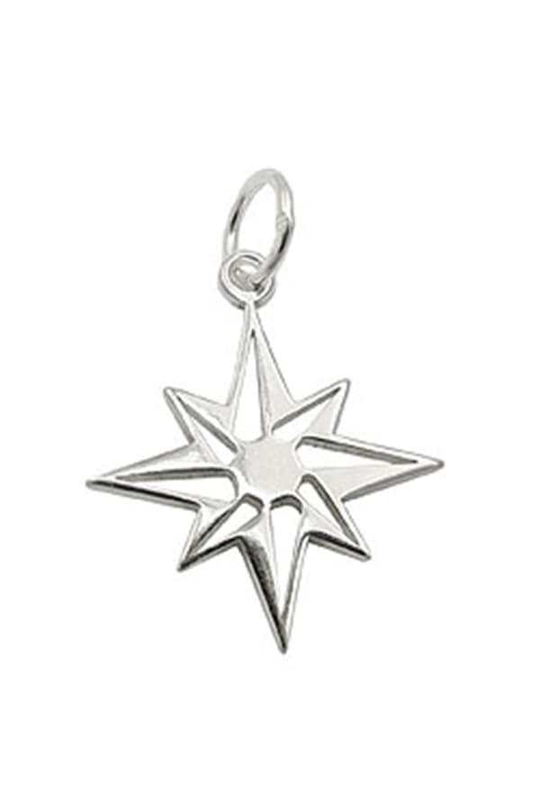 Pendant Star Compass Windrose Silver 925 - GL93932