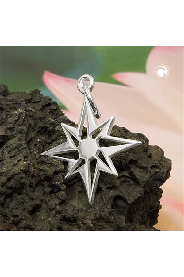 Pendant Star Compass Windrose Silver 925 - GL93932