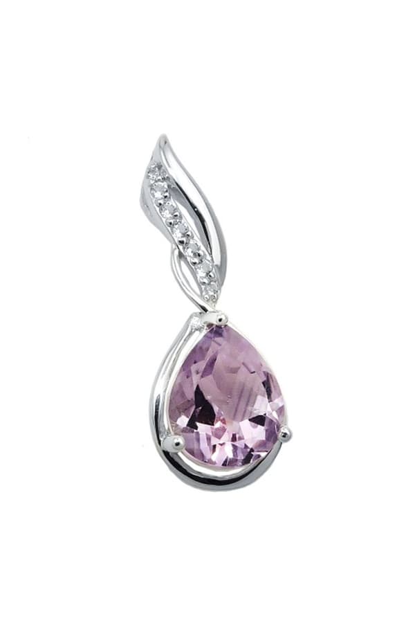 Pendant Amethyst White Topas Silver 925 - GL93893