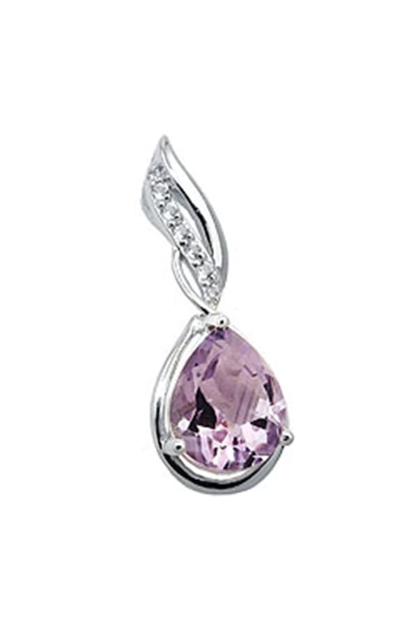 Pendant Amethyst White Topas Silver 925 - GL93893