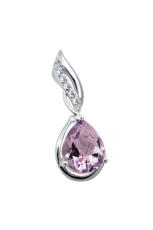 Pendant Amethyst White Topas Silver 925 - GL93893