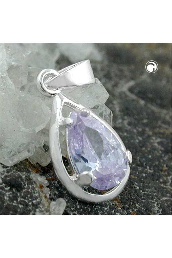 Pendant Zirconia Violet/ Lavendel Silver 925 - GL91466