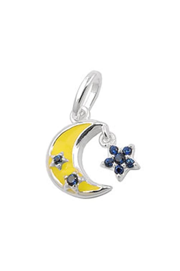 Pendant Moon And Flower Silver 925 - GL93797