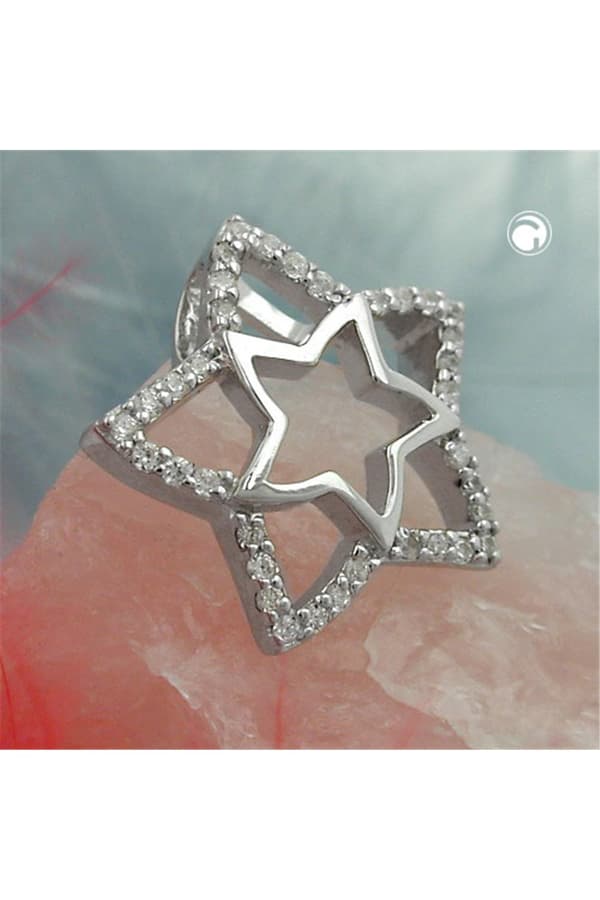 Pendant Star Zirconias Silver 925 - GL94007