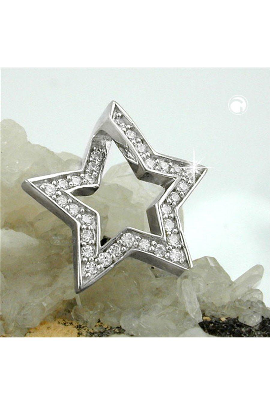 Pendant Star With Zirconia Silver 925 - GL93355