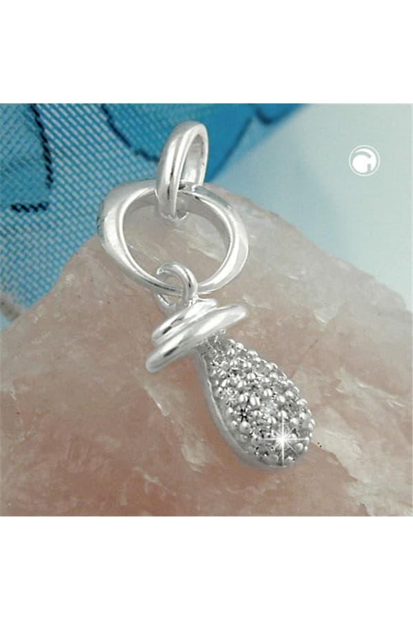 Pendant Pacifier Zirconia Silver 925 - GL93326