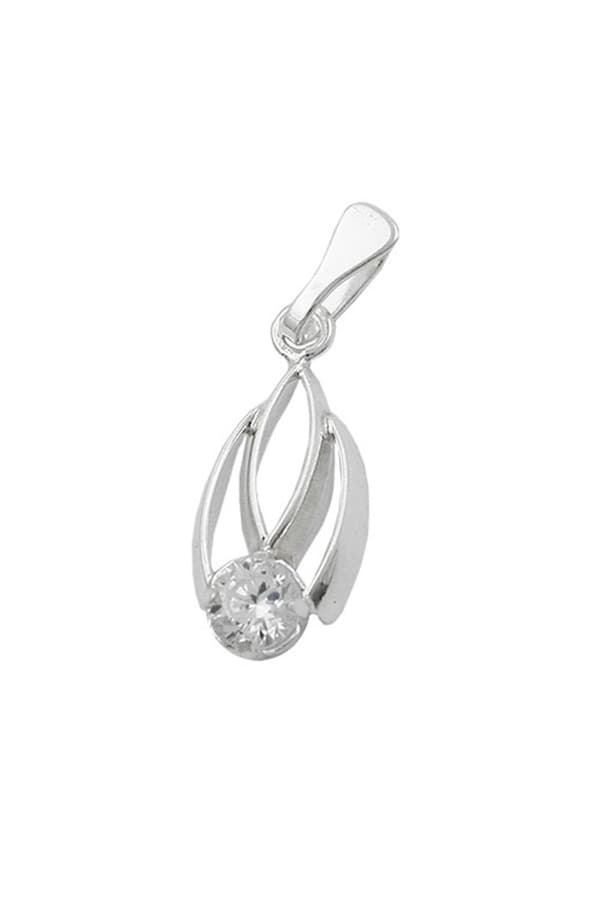 Pendant White Zirconia Silver 925 - GL91512