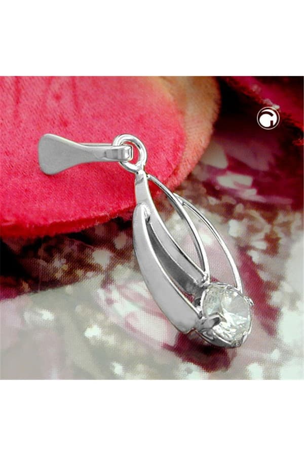 Pendant White Zirconia Silver 925 - GL91512