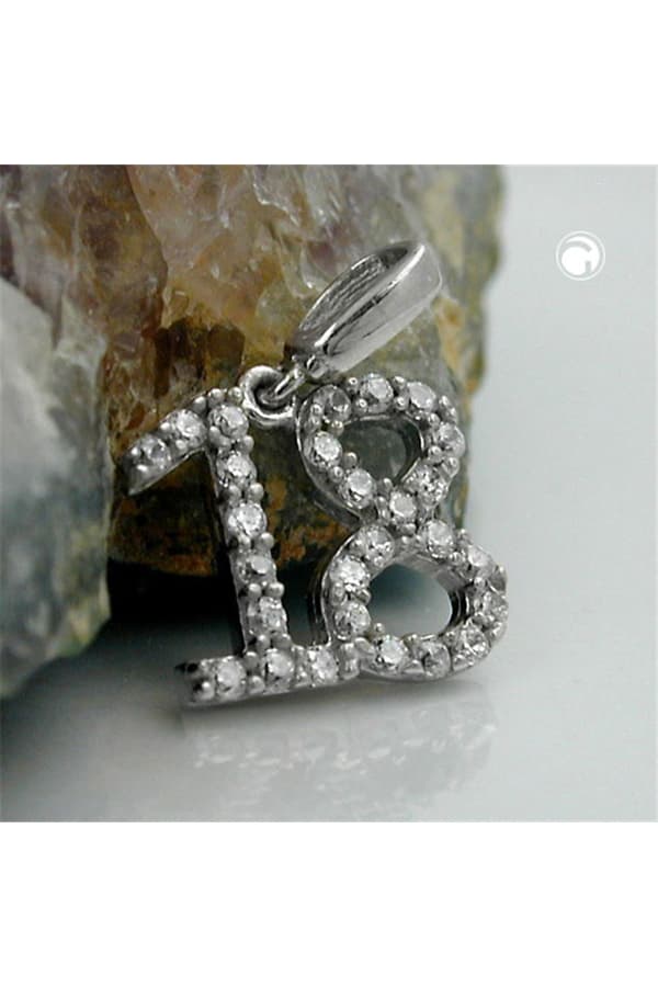 Pendant Number 18 Silver 925 - GL90584