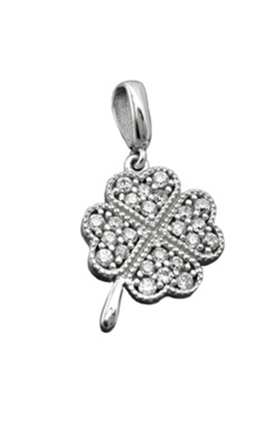 Pendant Clover Zirconia Crystals Silver 925 - GL90542