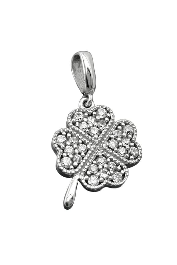 Pendant Clover Zirconia Crystals Silver 925 - GL90542