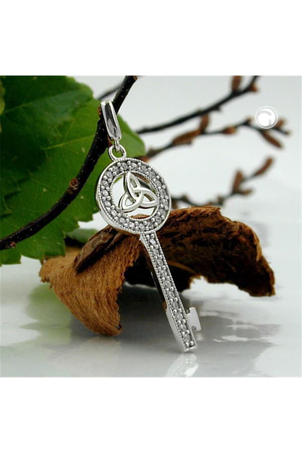 Pendant Key With Triquetta Silver 925 - GL90374