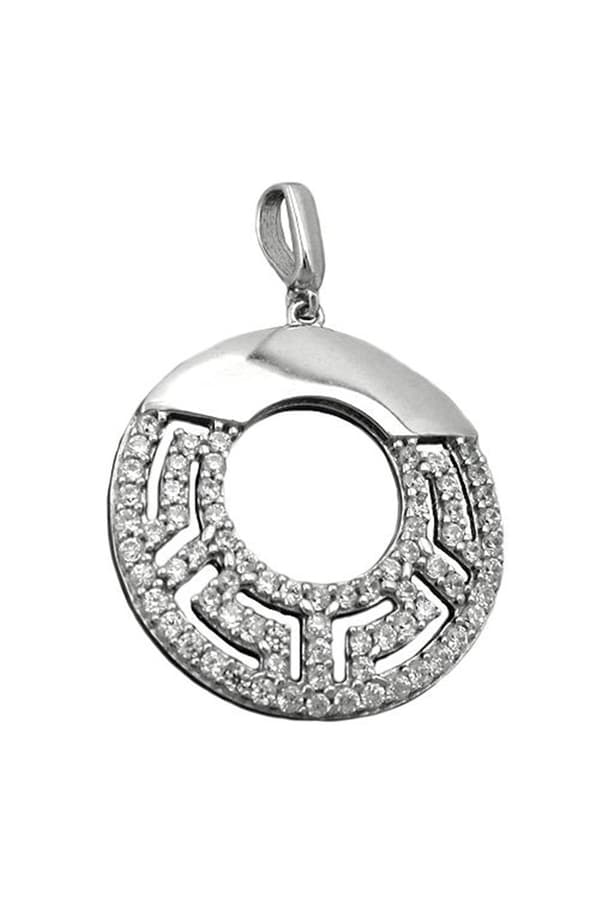 Pendant Circle With Zirconia Silver 925 - GL90363