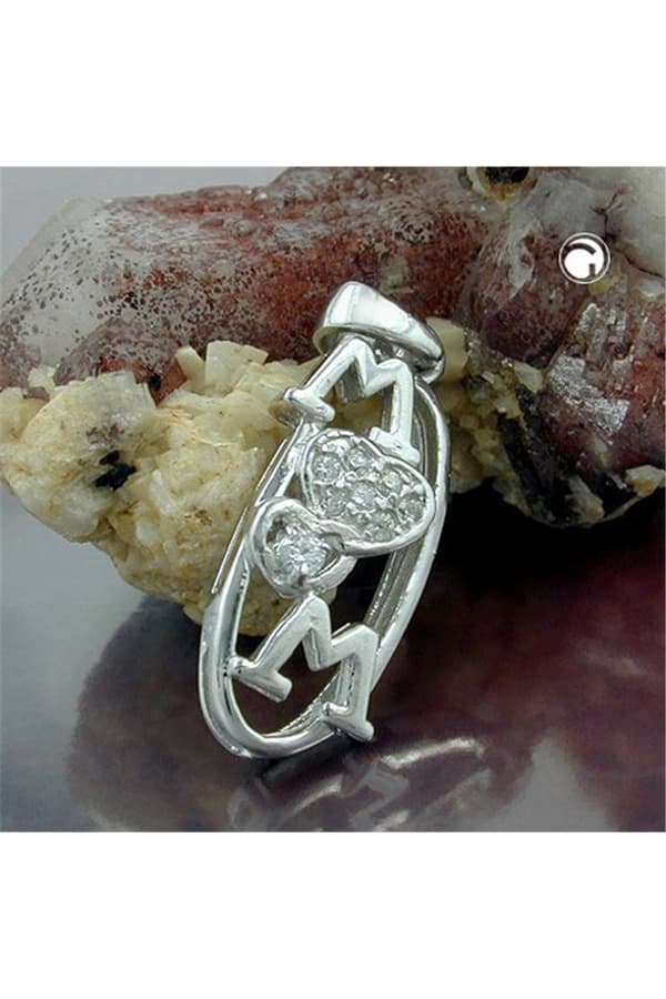 Pendant 'Mom' Zirkonia Silver 925 - GL90115