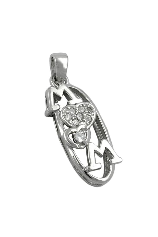 Pendant 'Mom' Zirkonia Silver 925 - GL90115