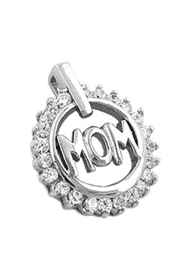 Pendant Ring 'Mom' Zirkonia Silver 925 - GL90086