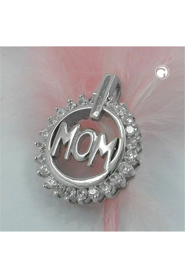 Pendant Ring 'Mom' Zirkonia Silver 925 - GL90086