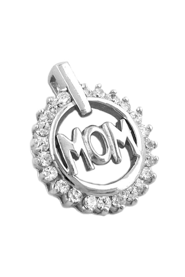 Pendant Ring 'Mom' Zirkonia Silver 925 - GL90086