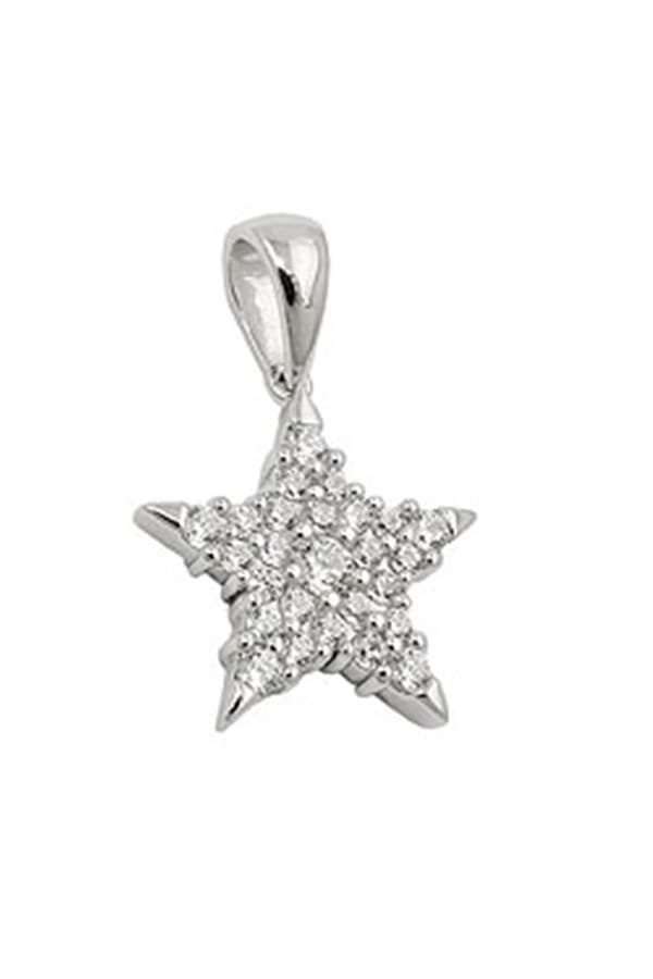 Pendant Star With Zirconias Silver 925 - GL93773