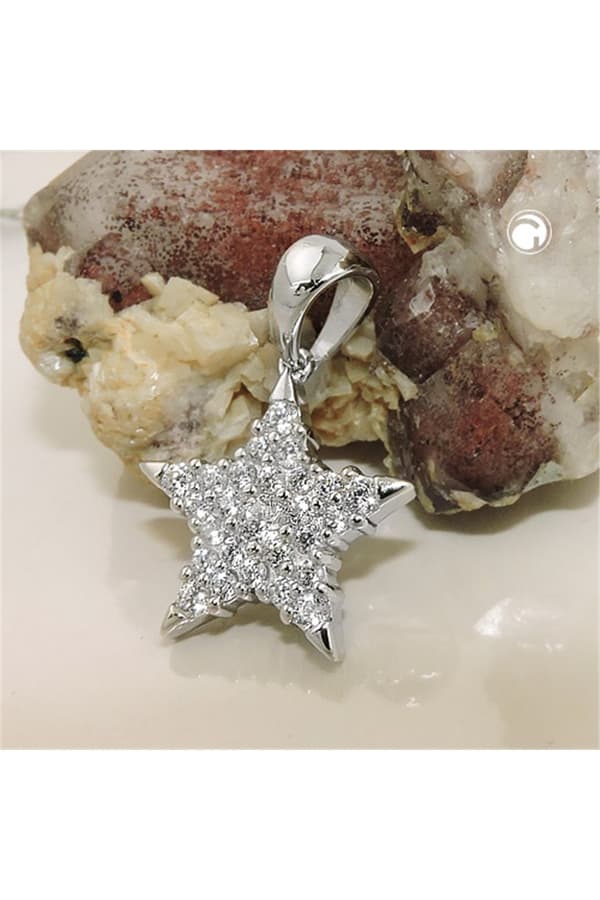 Pendant Star With Zirconias Silver 925 - GL93773