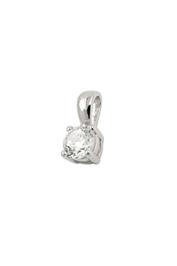 Pendant Zirconia 5mm Silver 925 - GL93776