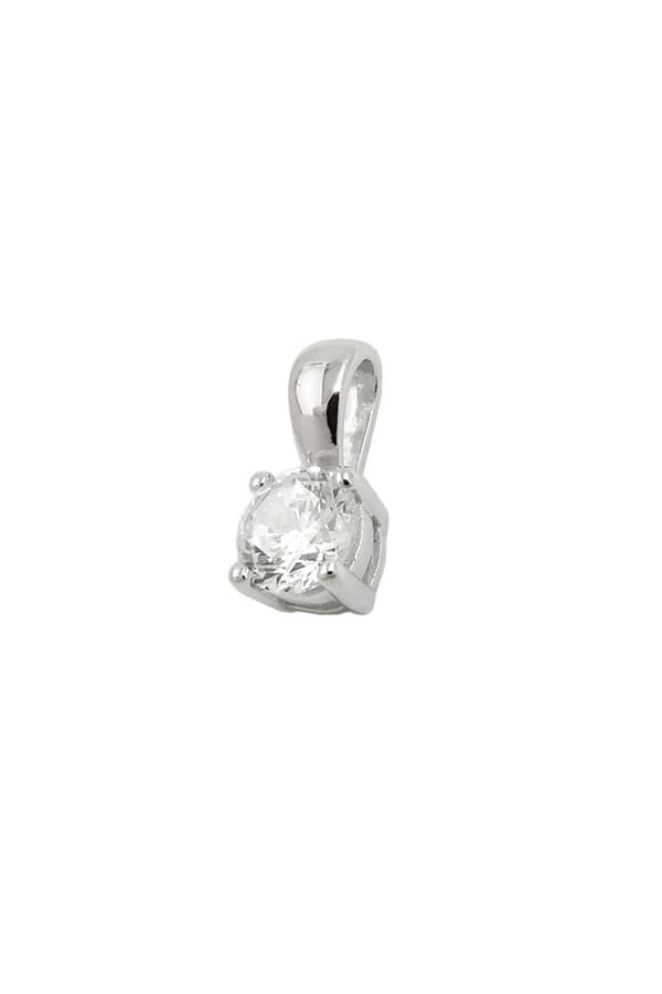 Pendant Zirconia 5mm Silver 925 - GL93776