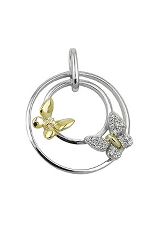 Pendant Two Butterflys Silver 925 - GL93841