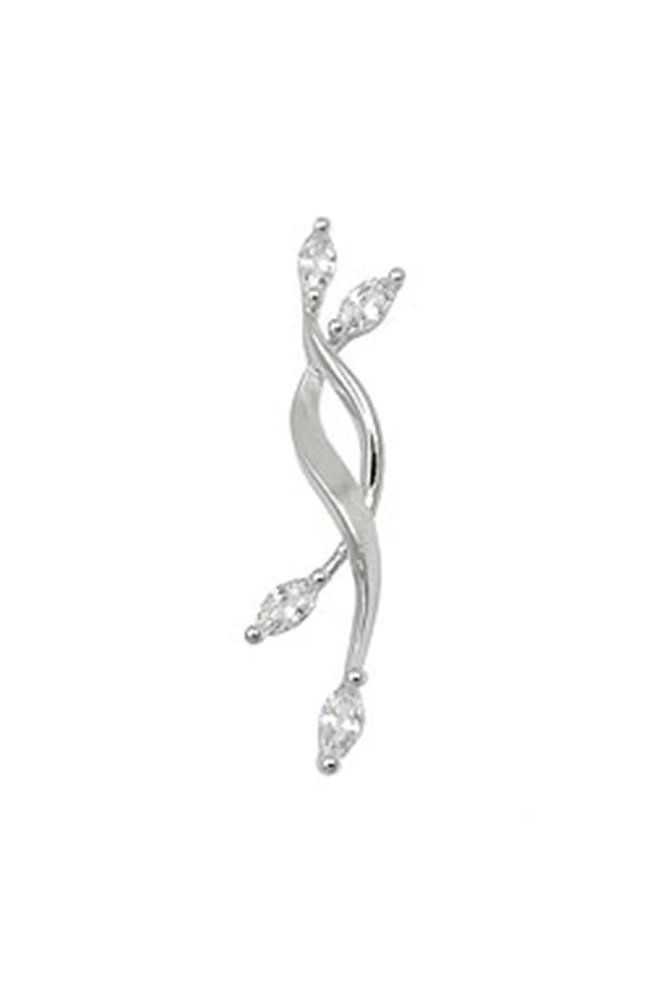 Pendant Zirconia Matt-Glossy Silver 925 - GL93960