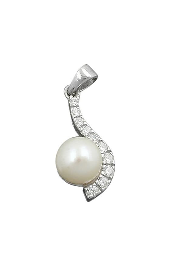 Pendant Pearl With Zirconia Silver 925 - GL91569