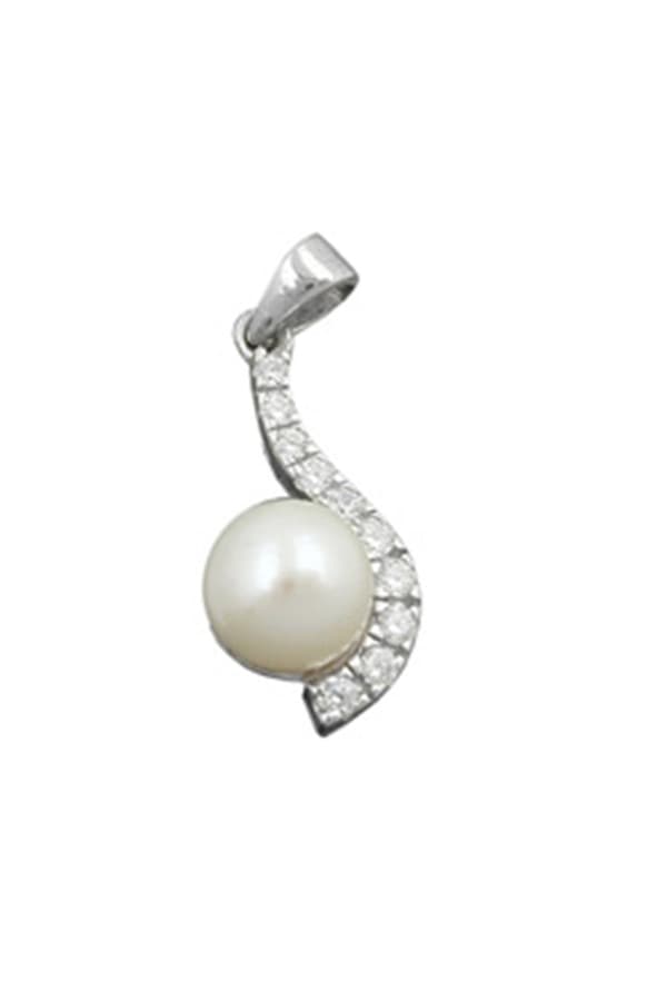 Pendant Pearl With Zirconia Silver 925 - GL91569