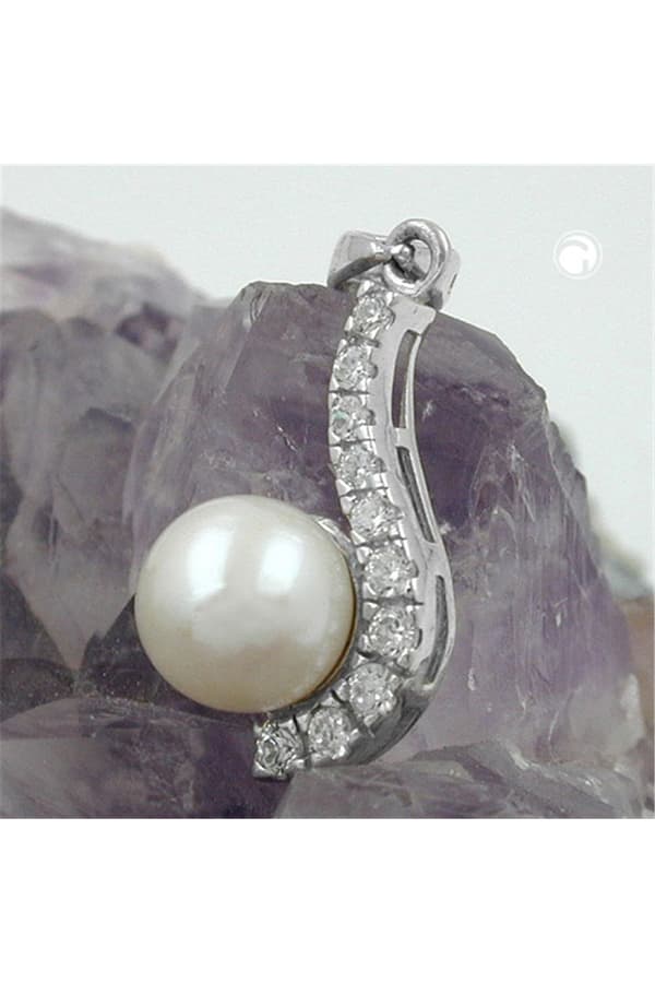 Pendant Pearl With Zirconia Silver 925 - GL91569